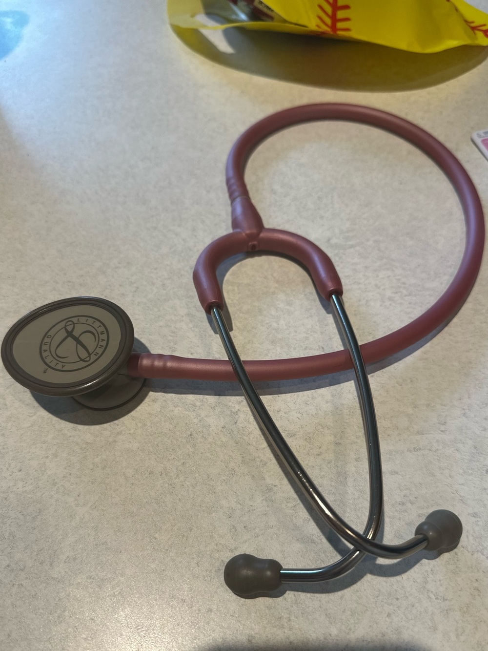 3M Littmann Lightweight II S.E. Stethoscope, 2456, 28" Pearl Pink Tube
